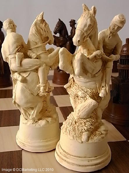 American Civil War Plain Theme Chess Set